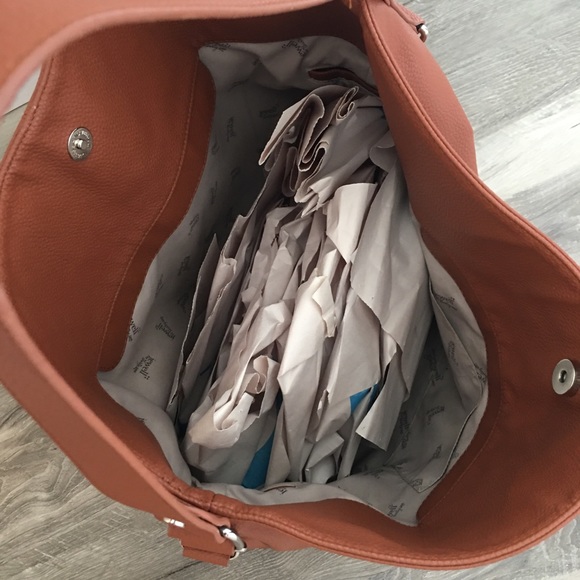 Jewell by Thirty-One Tote Cognac Woods Pebble - Picture 6 of 10